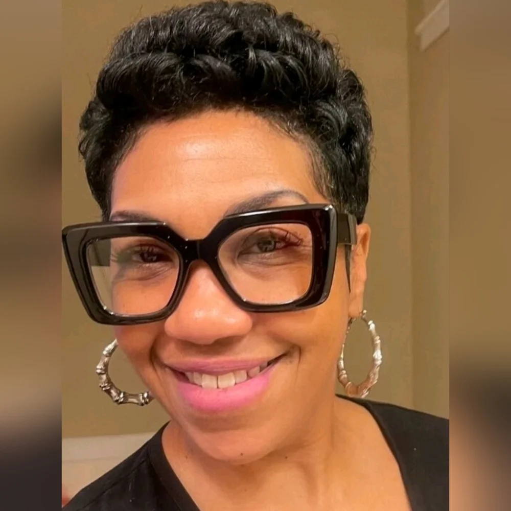 NEW Black Thick Oversize Fashion Glasses
